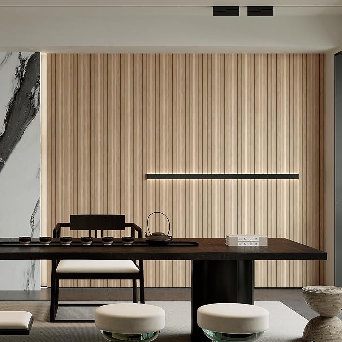 Peel & Stick 3D Wood Slat Wall Panels