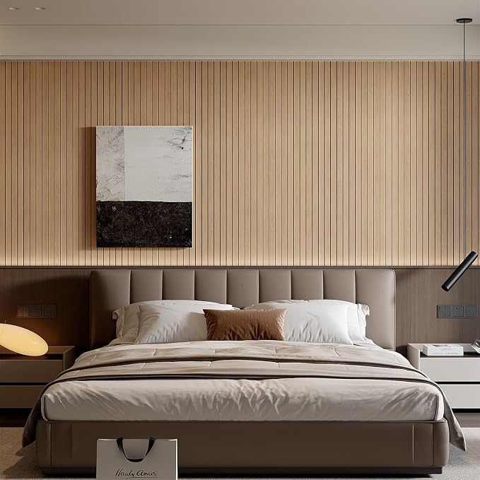 Peel & Stick 3D Wood Slat Wall Panels