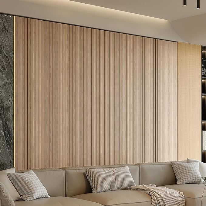 Peel & Stick 3D Wood Slat Wall Panels