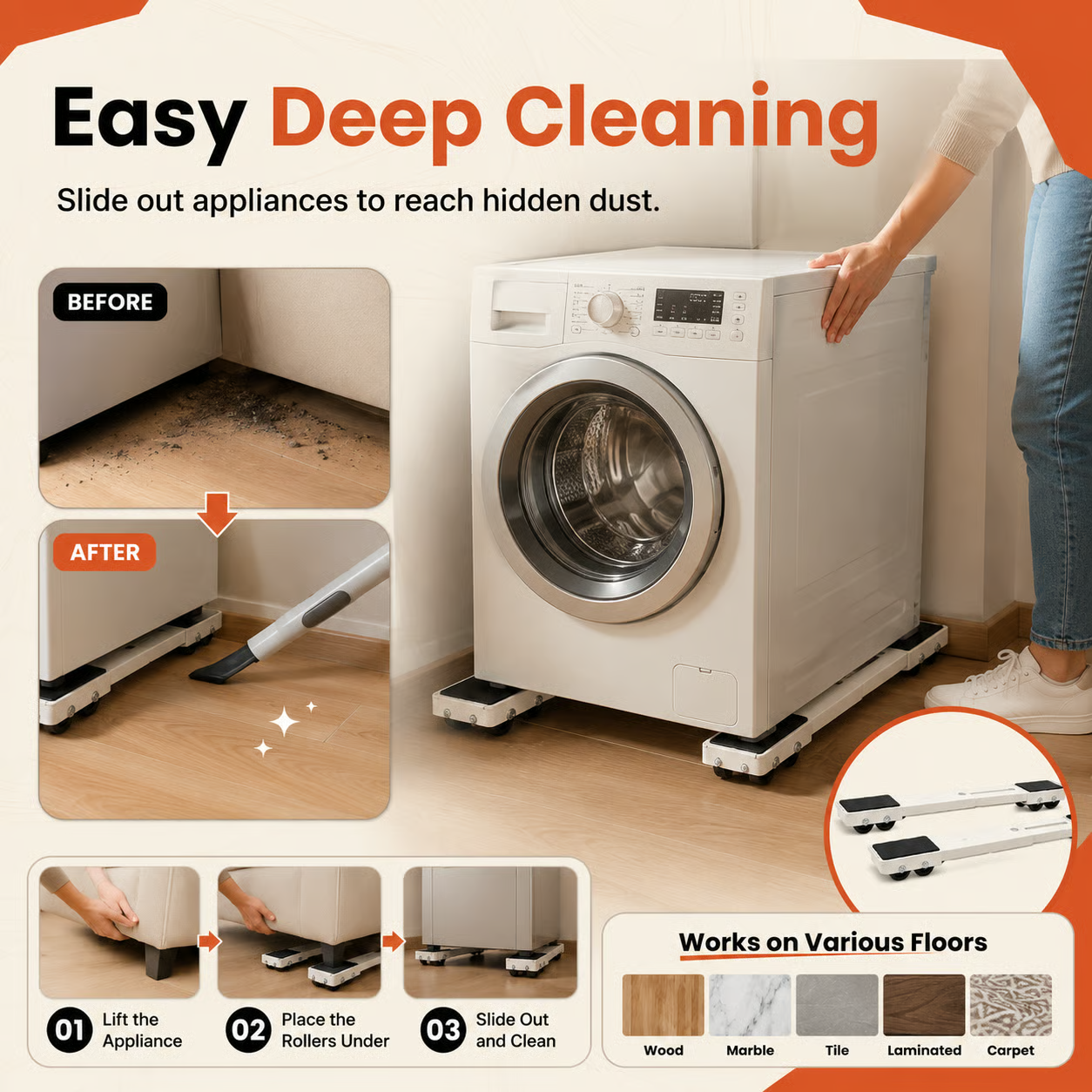 💪 Effortlessly transform the moving of heavy items into a smooth glide.
