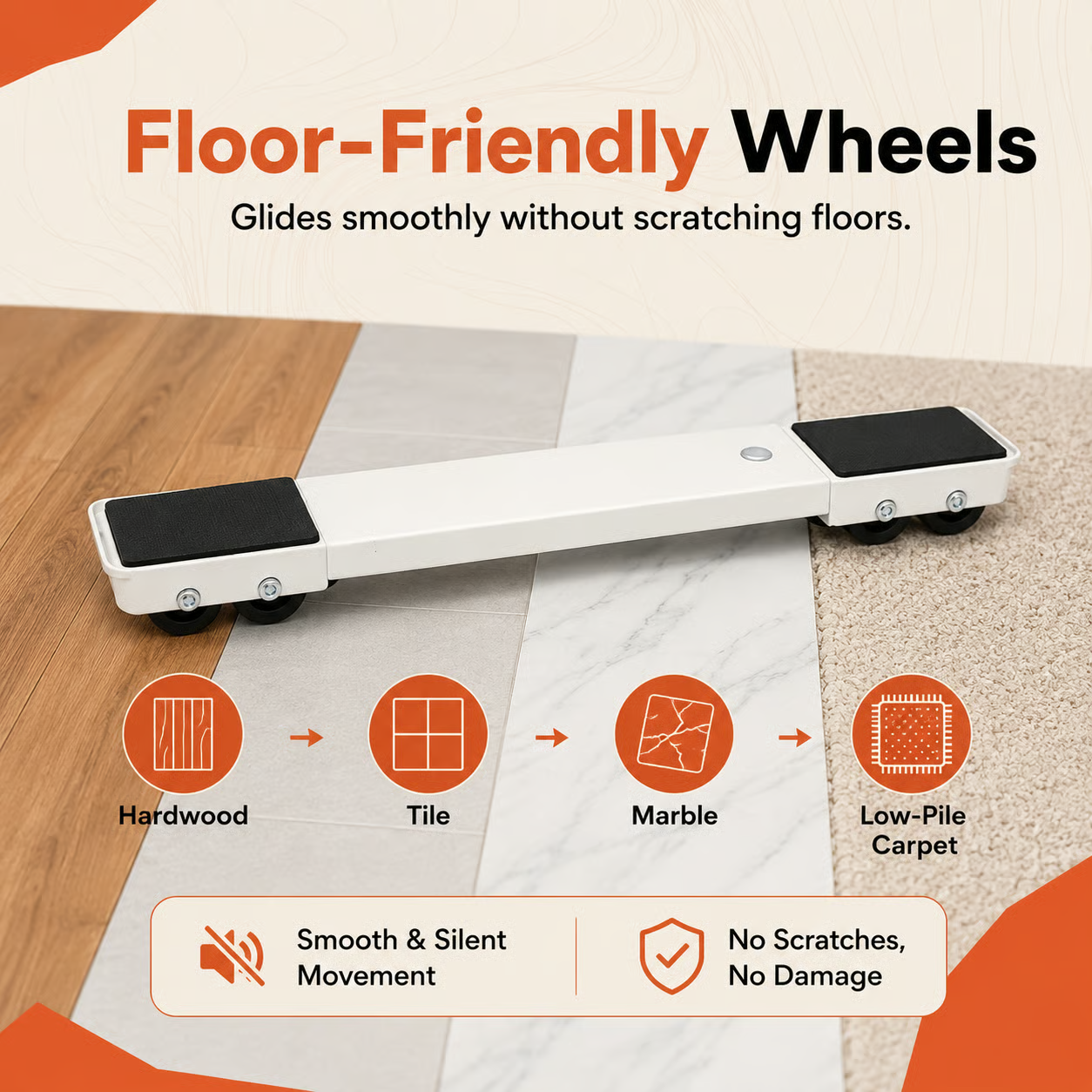 💪 Effortlessly transform the moving of heavy items into a smooth glide.