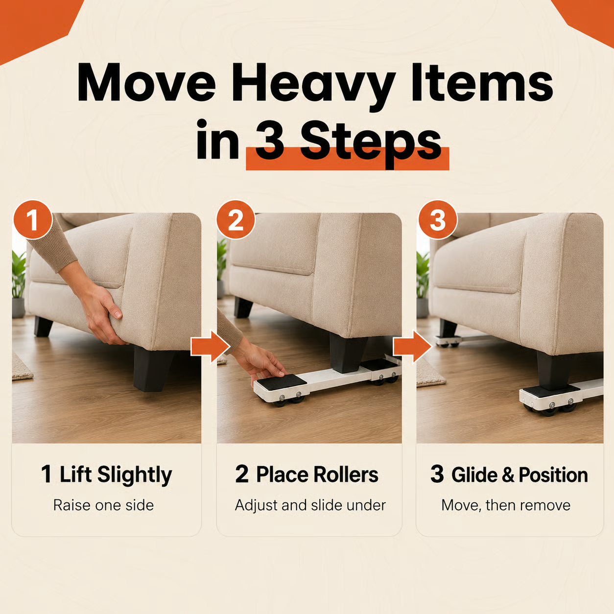 💪 Effortlessly transform the moving of heavy items into a smooth glide.